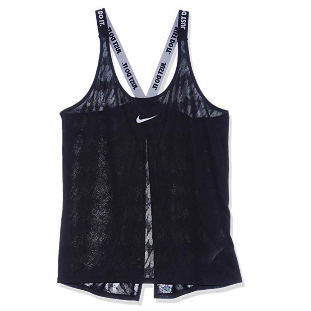 Nike Tank Elastika Split Back Training Drifit BLK